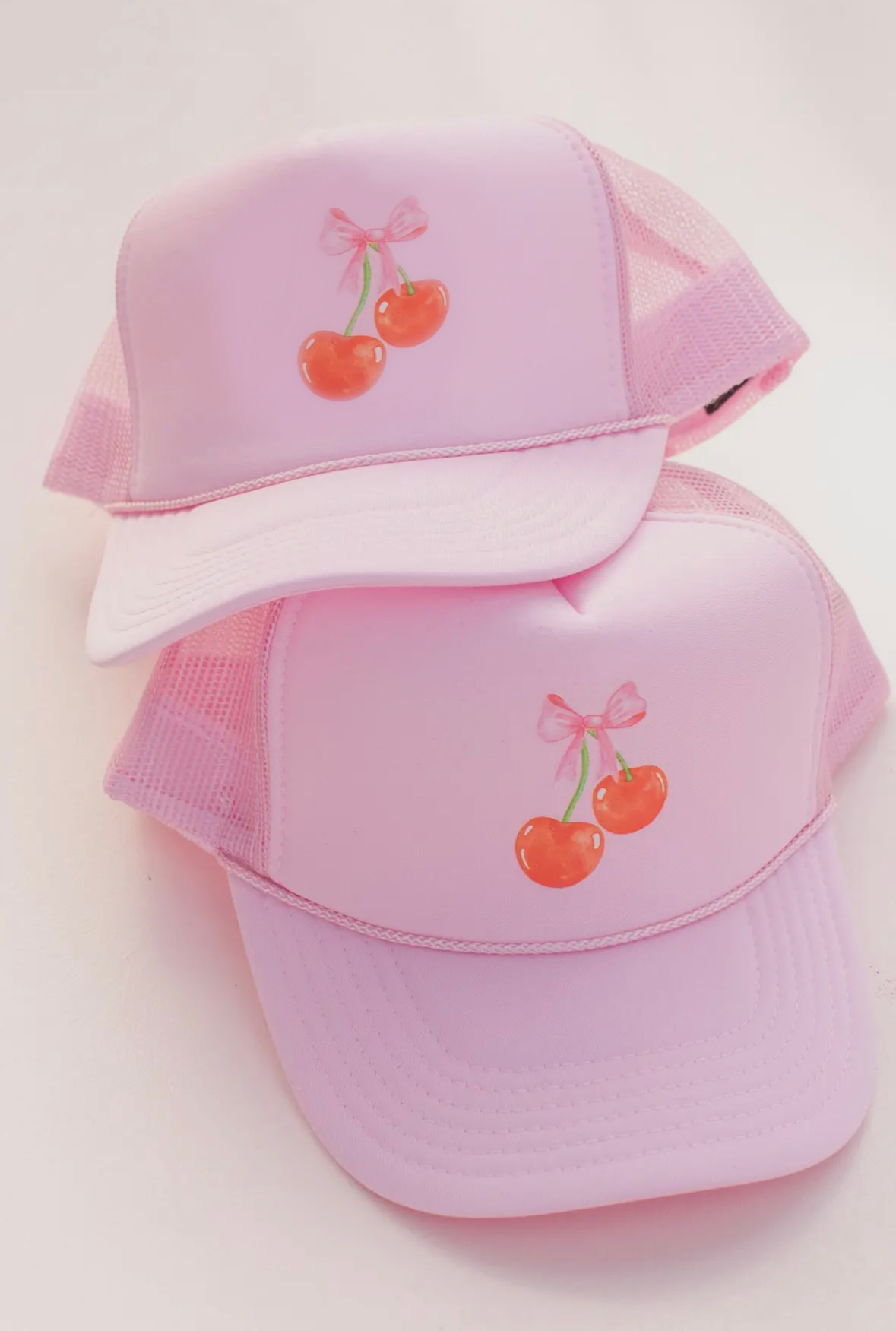 Cherry Bow Trucker Hat