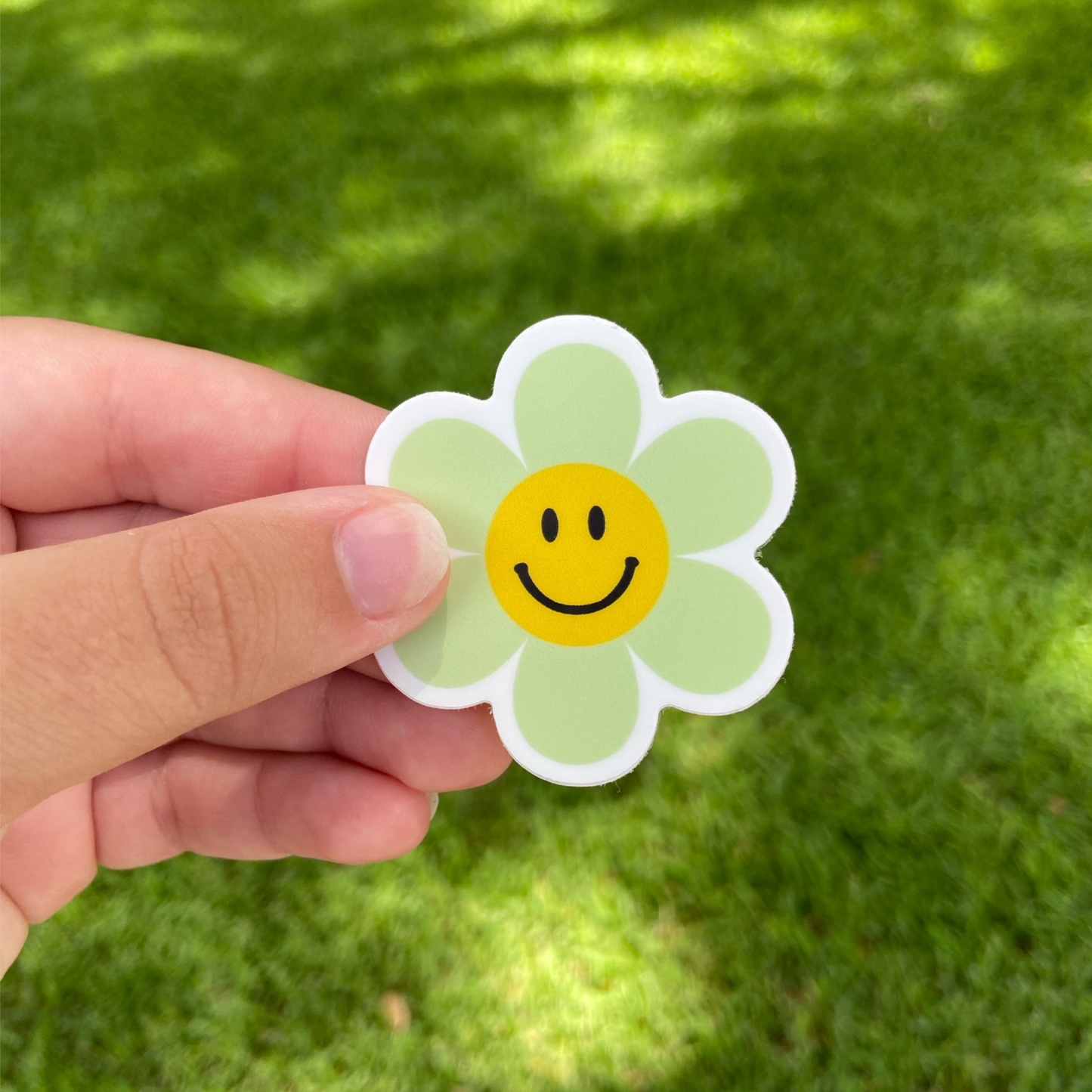 Smiley Flower Sticker