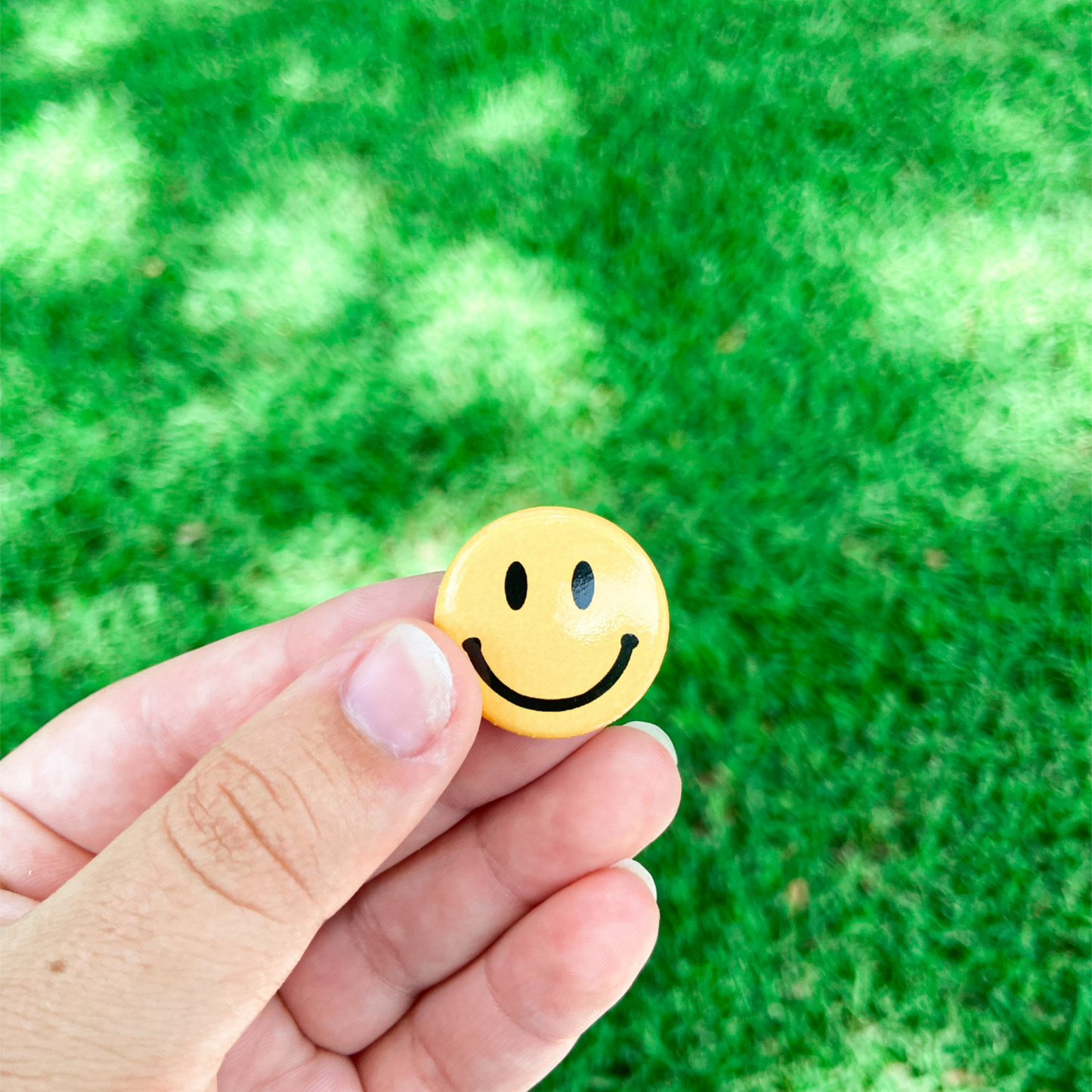 Smiley Button Pins