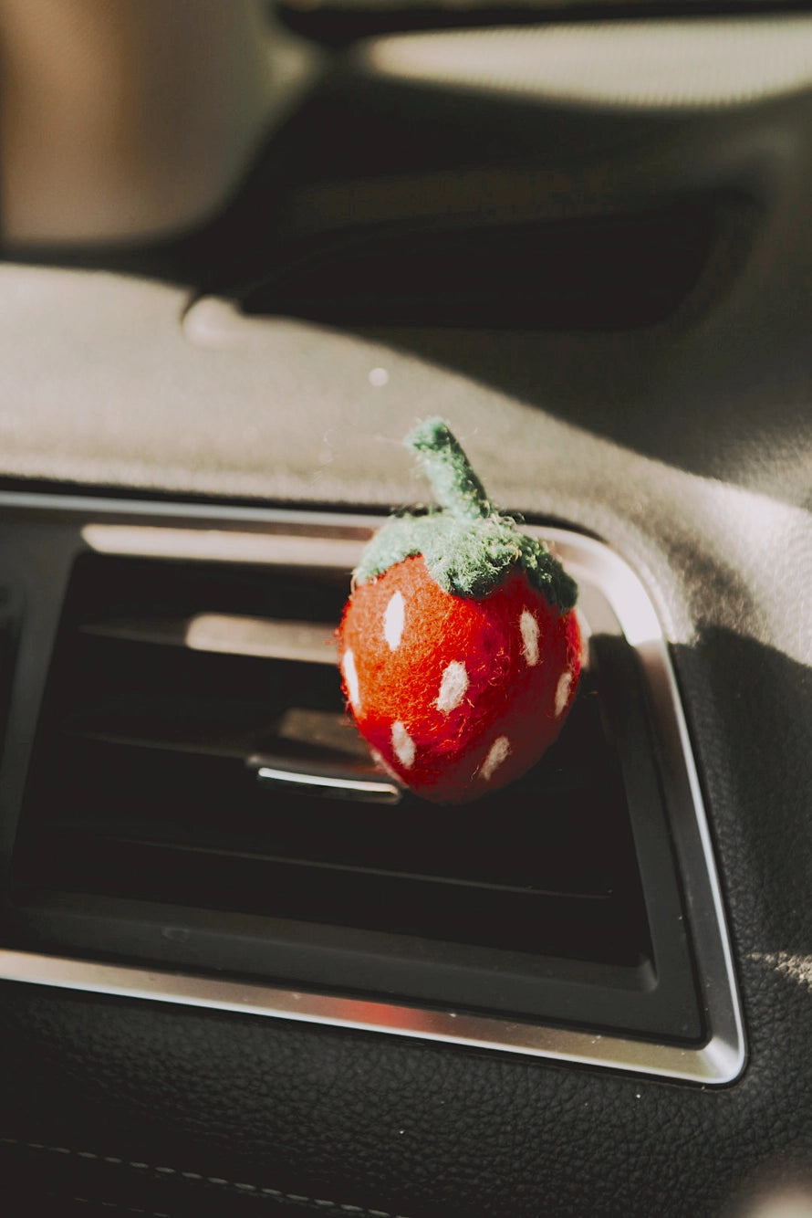Strawberry Car Clips