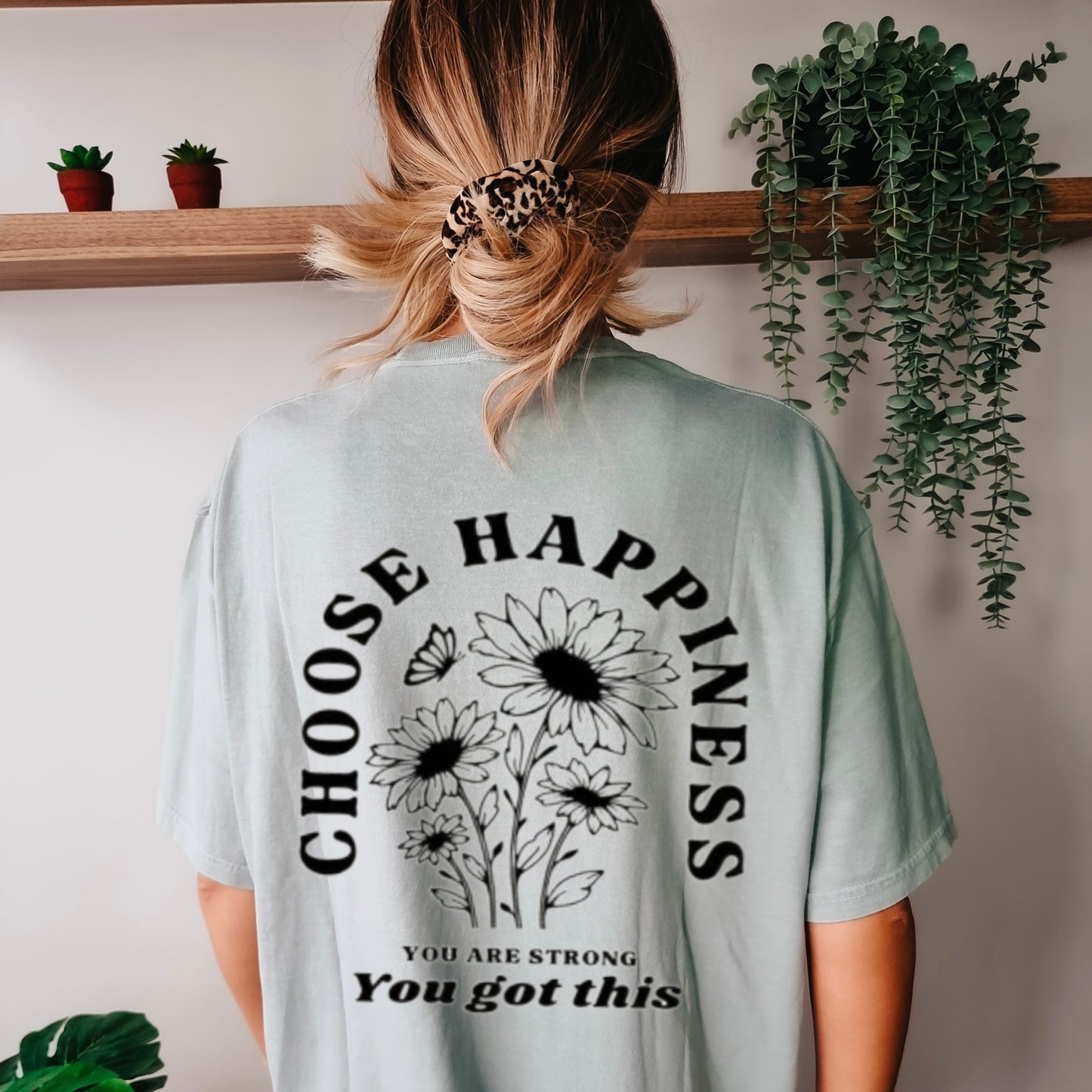 Choose Happiness Short Sleeve Pocket Tee