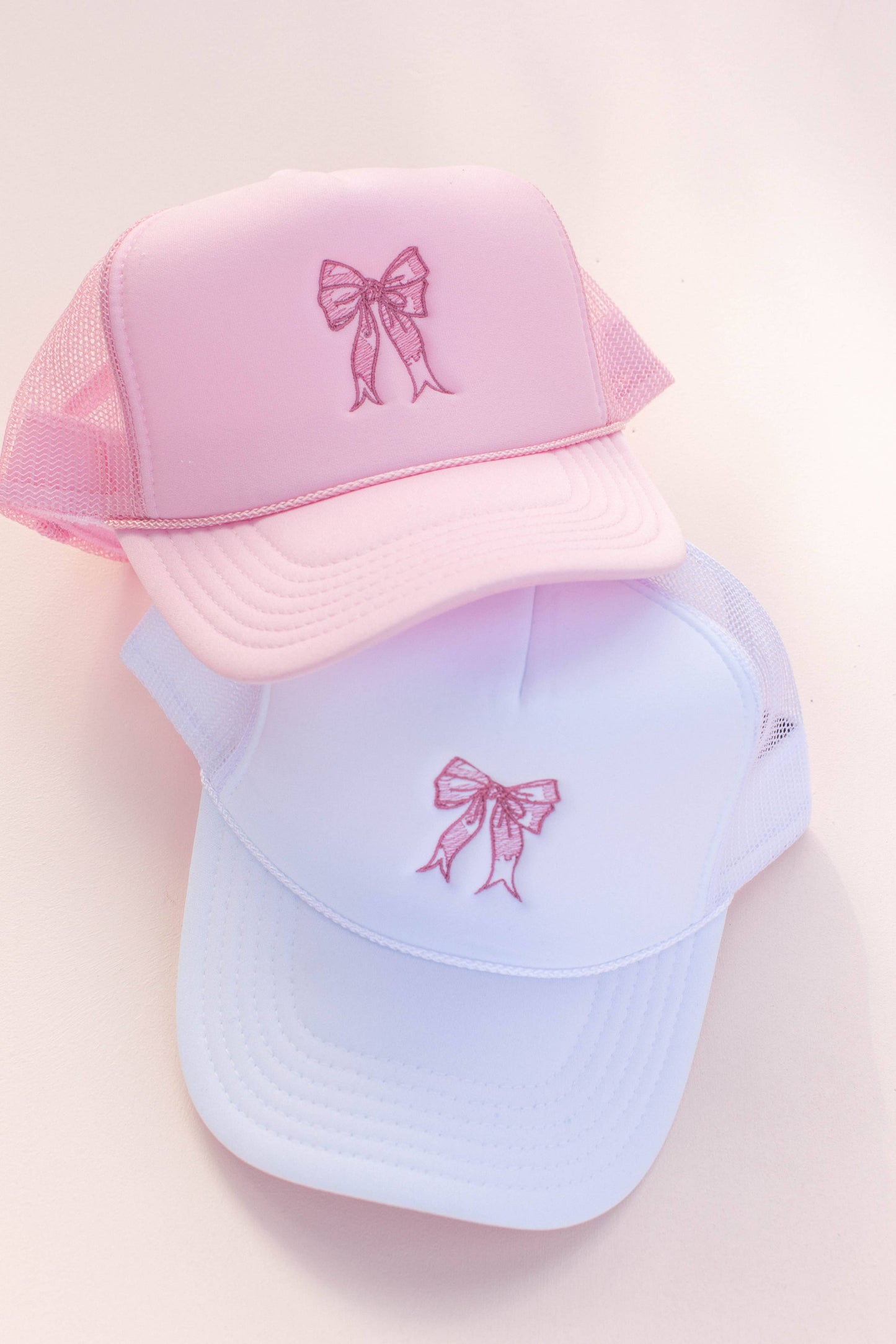 Bow Embroidered Trucker Hat