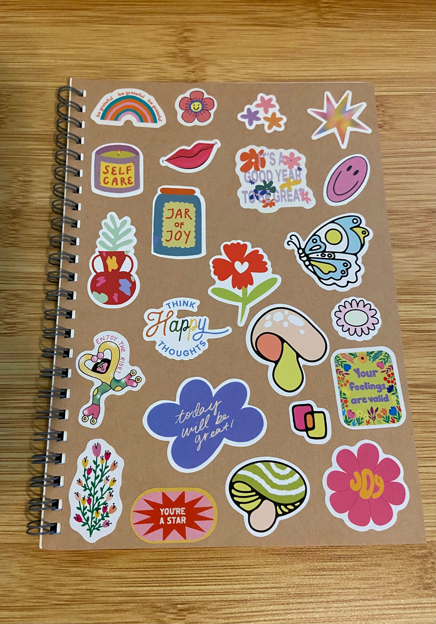 Sticker Cover Spiral Notebook