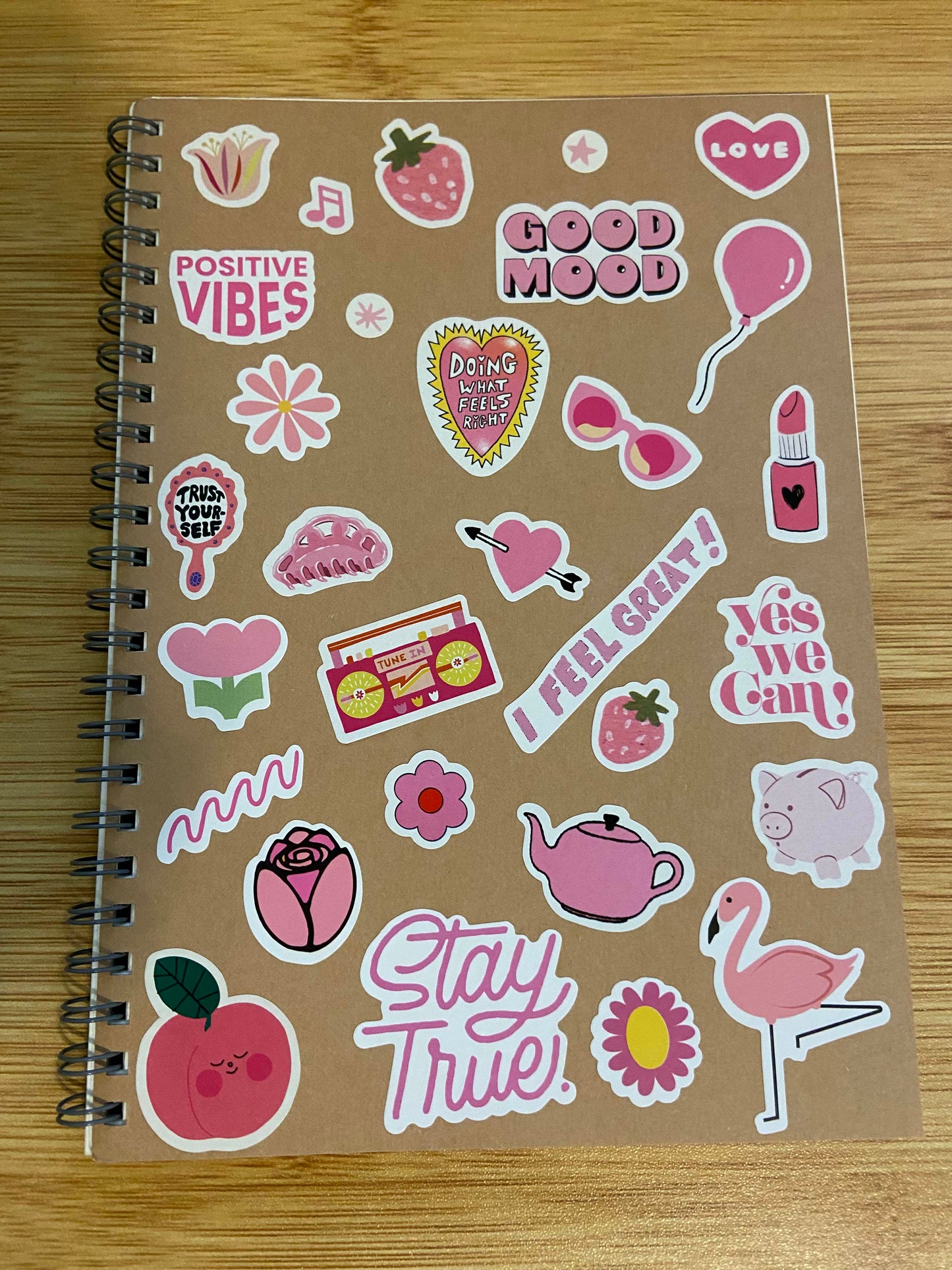 Sticker Cover Spiral Notebook