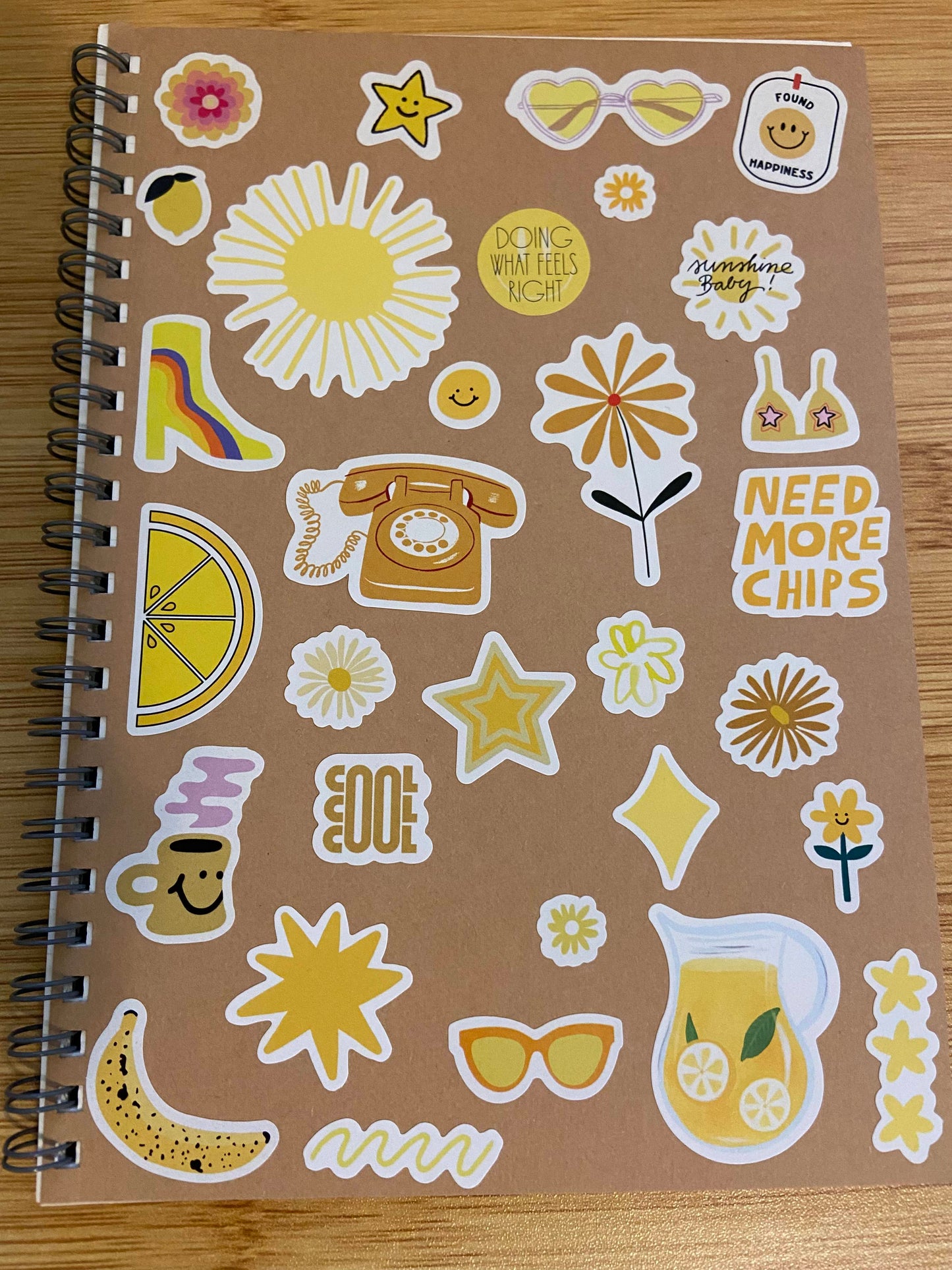 Sticker Cover Spiral Notebook