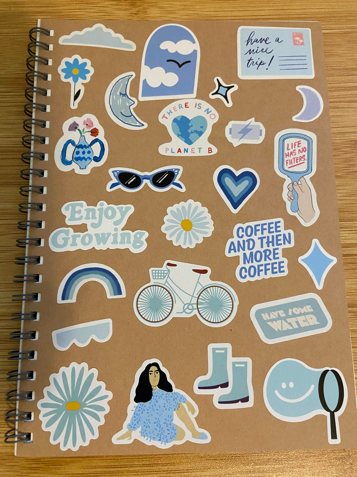 Sticker Cover Spiral Notebook