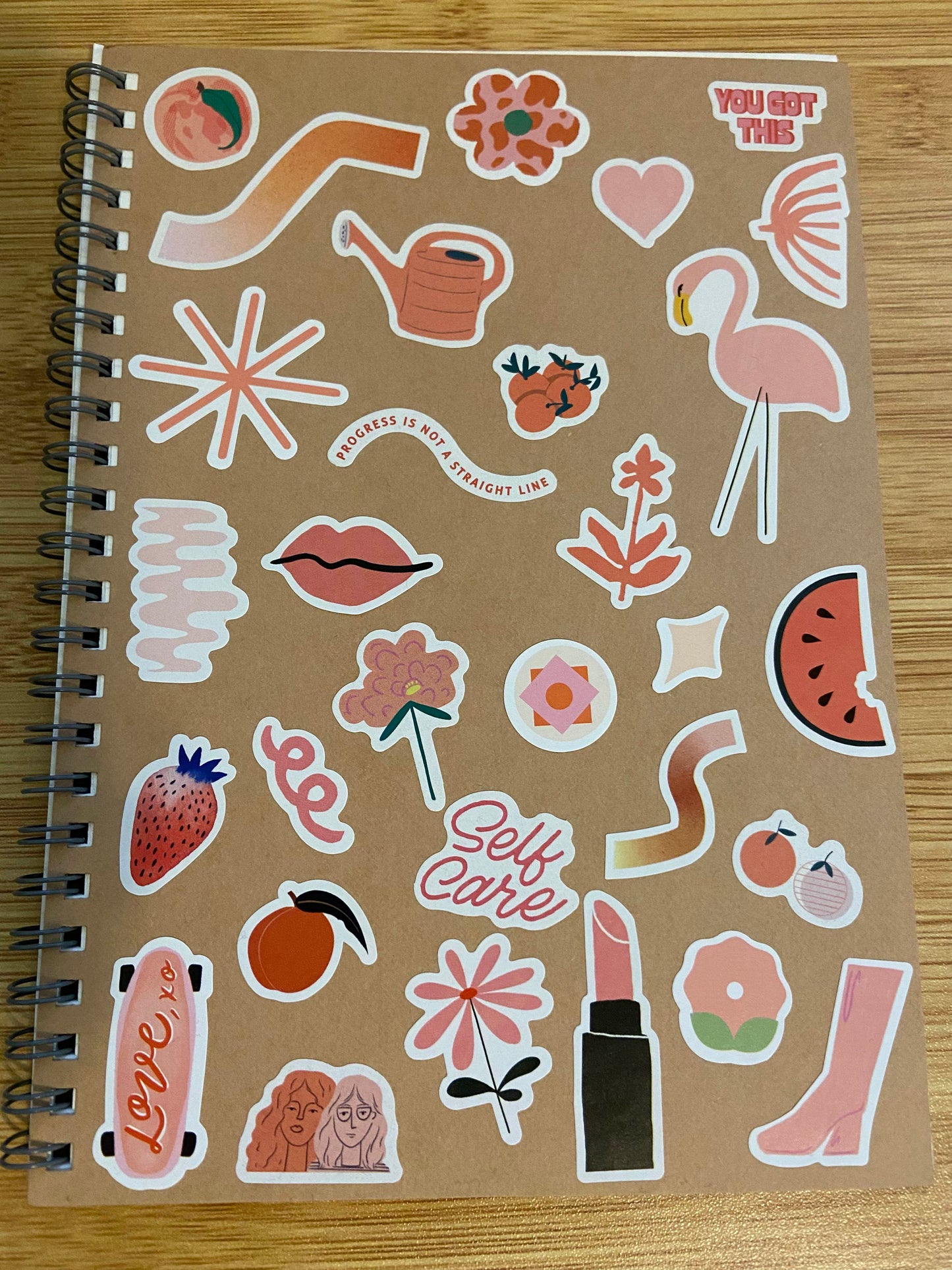 Sticker Cover Spiral Notebook