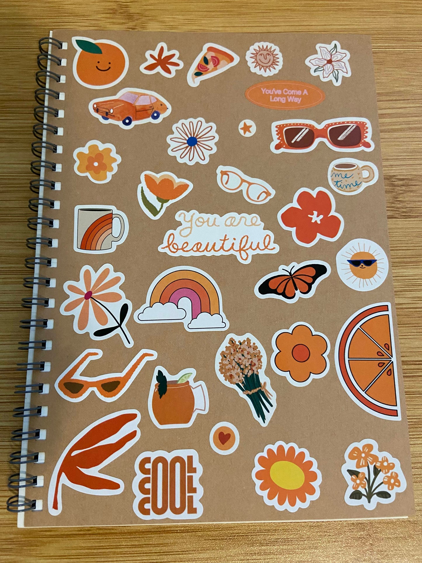 Sticker Cover Spiral Notebook