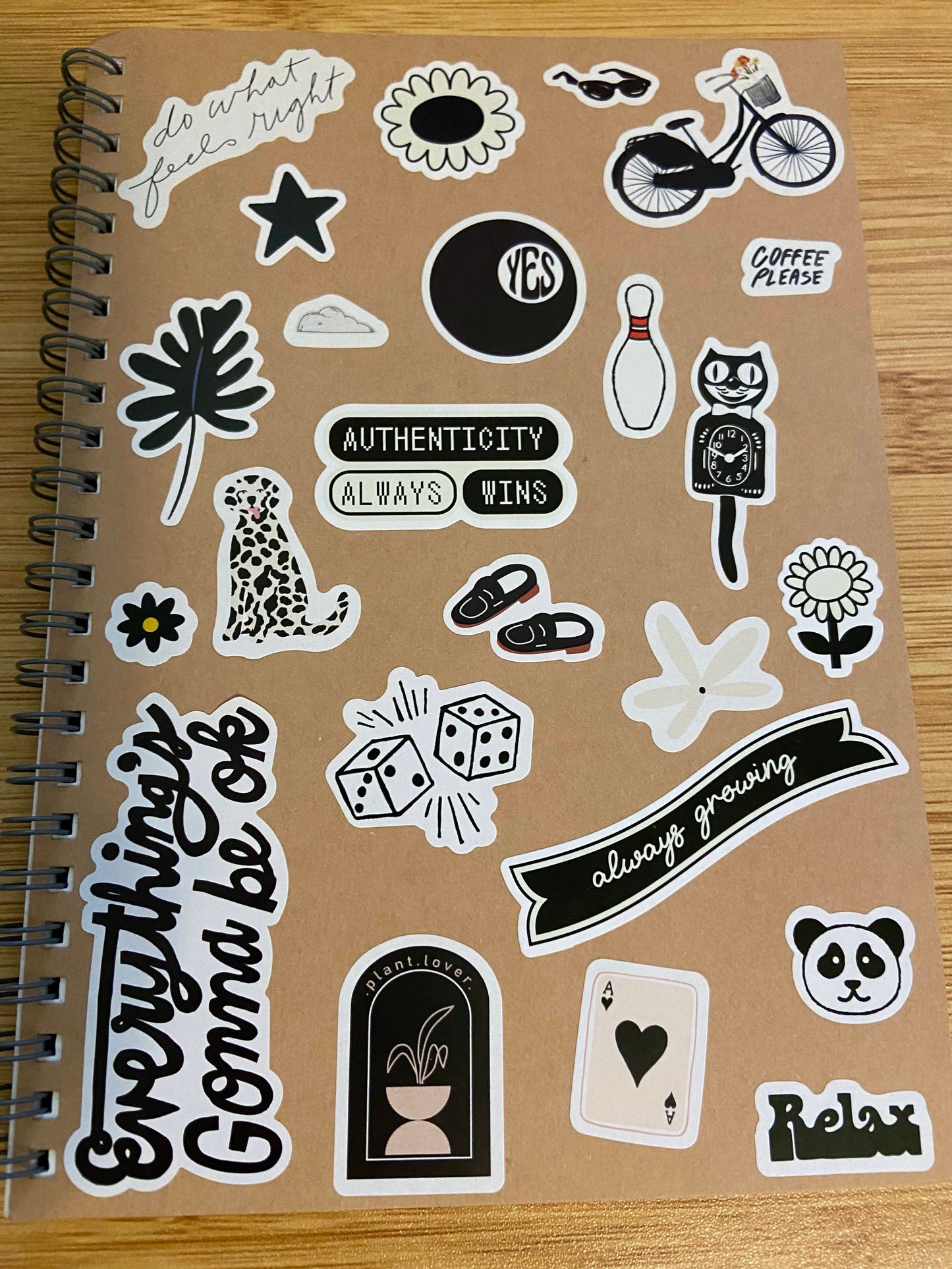 Sticker Cover Spiral Notebook