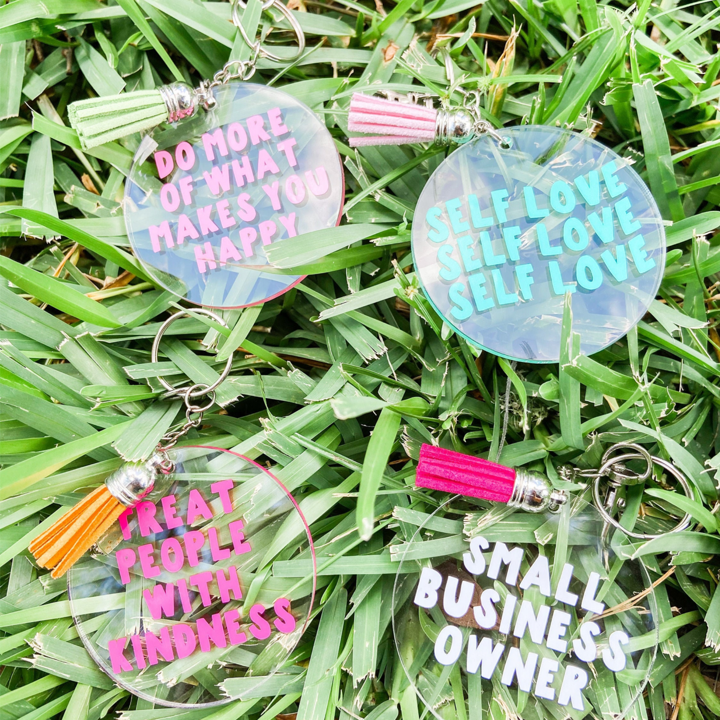 Positivity Keychains