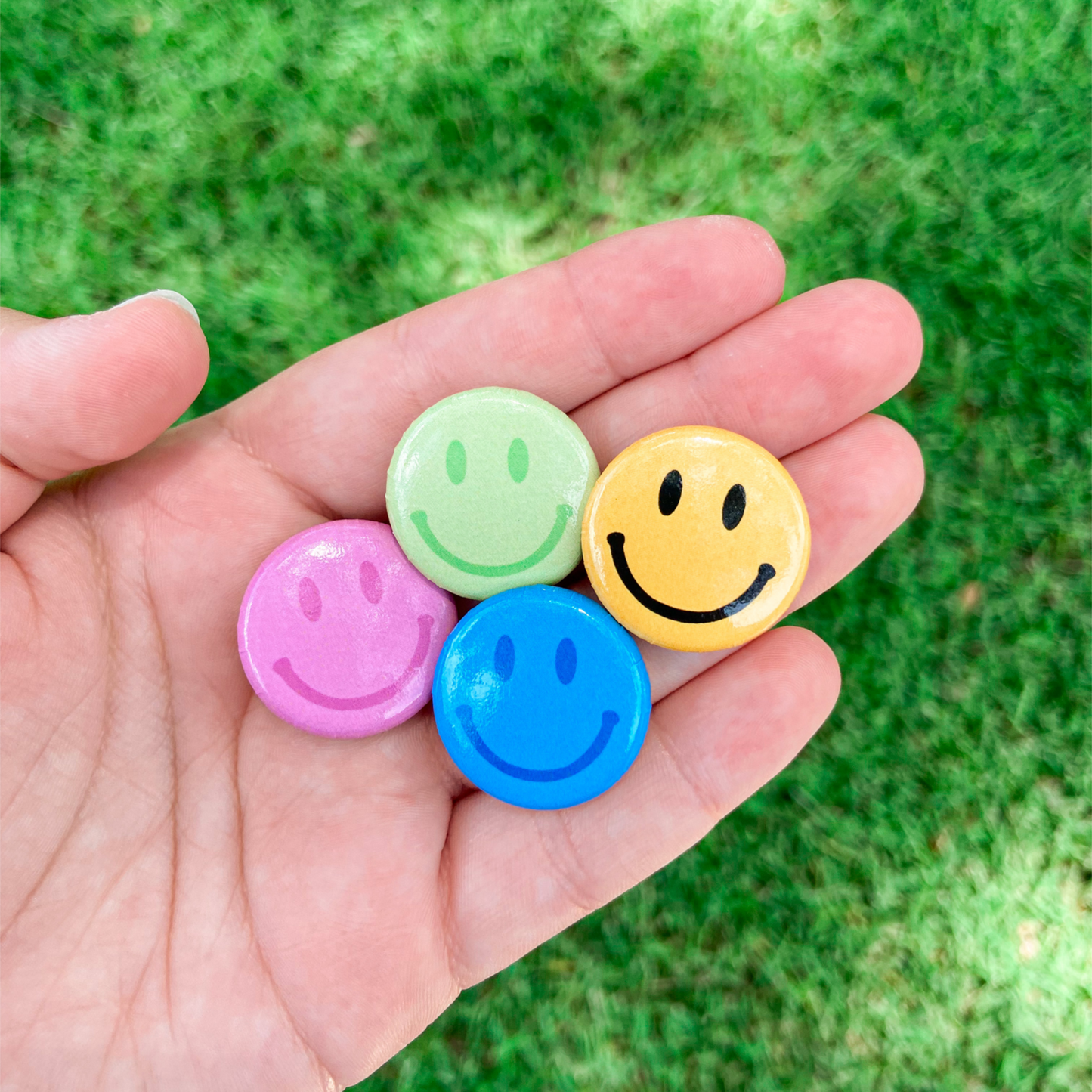Smiley Button Pins – Simply Maddie Lee